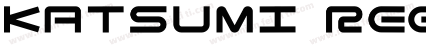 KATSUMI Regular字体转换
